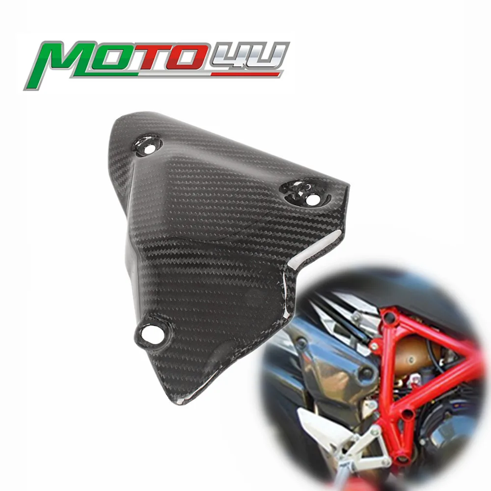 

MOTO4U For Ducati 848 1098 1198 100% Carbon Fiber Motorcycle Exhaust Pipe Heat Shield Cover Guard