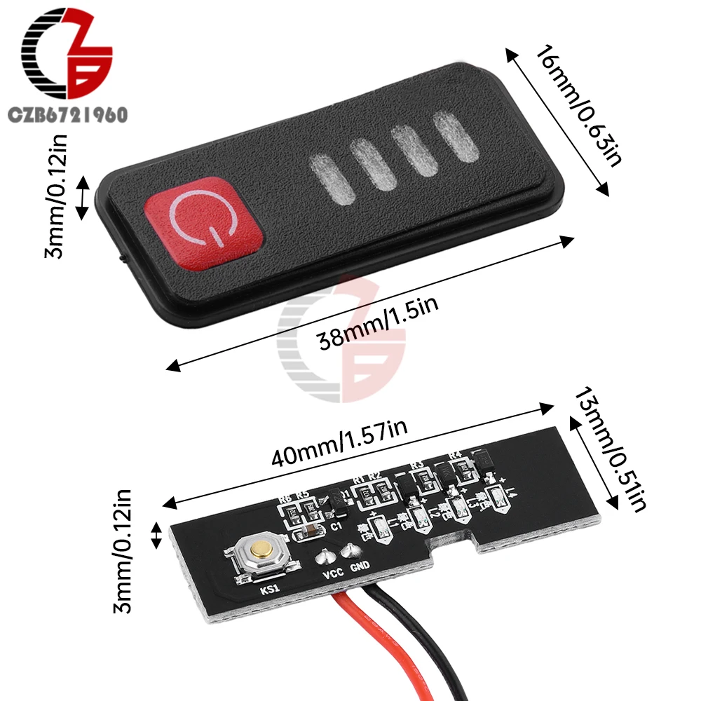 1-7S 18650 Lithium Battery Pack Power Indicator 5S 18/21V Battery Level Indicator Capacity Tester Power Percentage Display Board