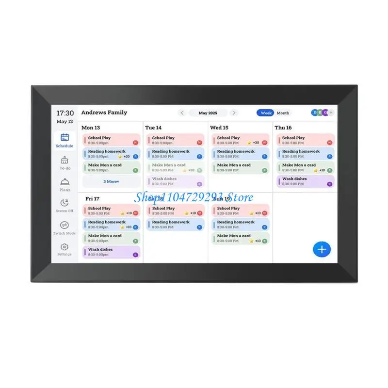 Y2GD 15.6inch FHD Touch Digital Display Shared Album Feature Event Reminder Plastic Build