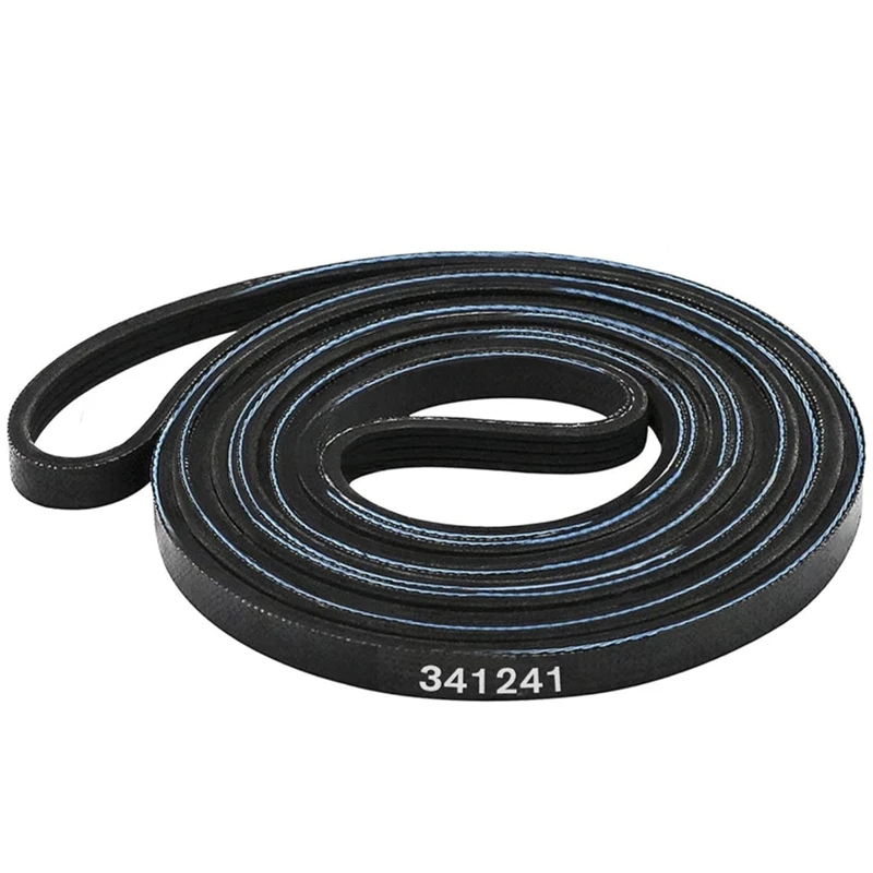 6Pack X(Dryer Drum Belt 4pcs 341241 Compatible for Dryers Replaces 8066065 AP2946843