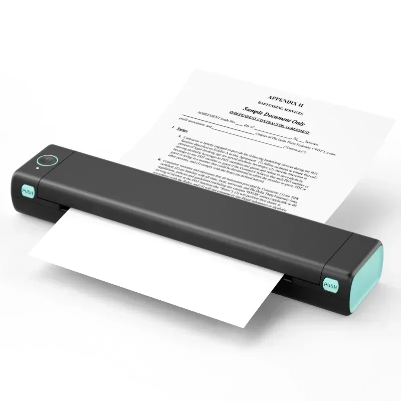 Upgrade M08F Portable Thermal Printer Bluetooth Phone Printer For Home Use A4 Mobile Print For Laptops Inkless Travel Wireless P