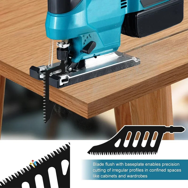 Jigsaw Blade Anti-Splinter Curve Saw Blade Heavy Duty Quick-Cut