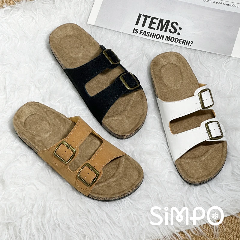 1 Pairs of Leather Sandal For Men And Women Beach Sandals 2025 Designer Men's Shoes Comfortable Slipper Original Brands Shoes