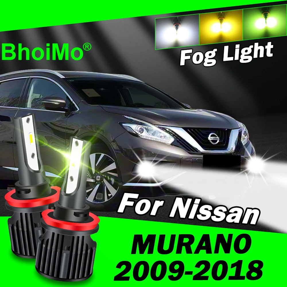 

BhoiMo For Nissan Murano 2009 - 2018 Front Fog Light Lamp Led Bulb 2010 2011 2012 2013 2014 2015 2016 2017