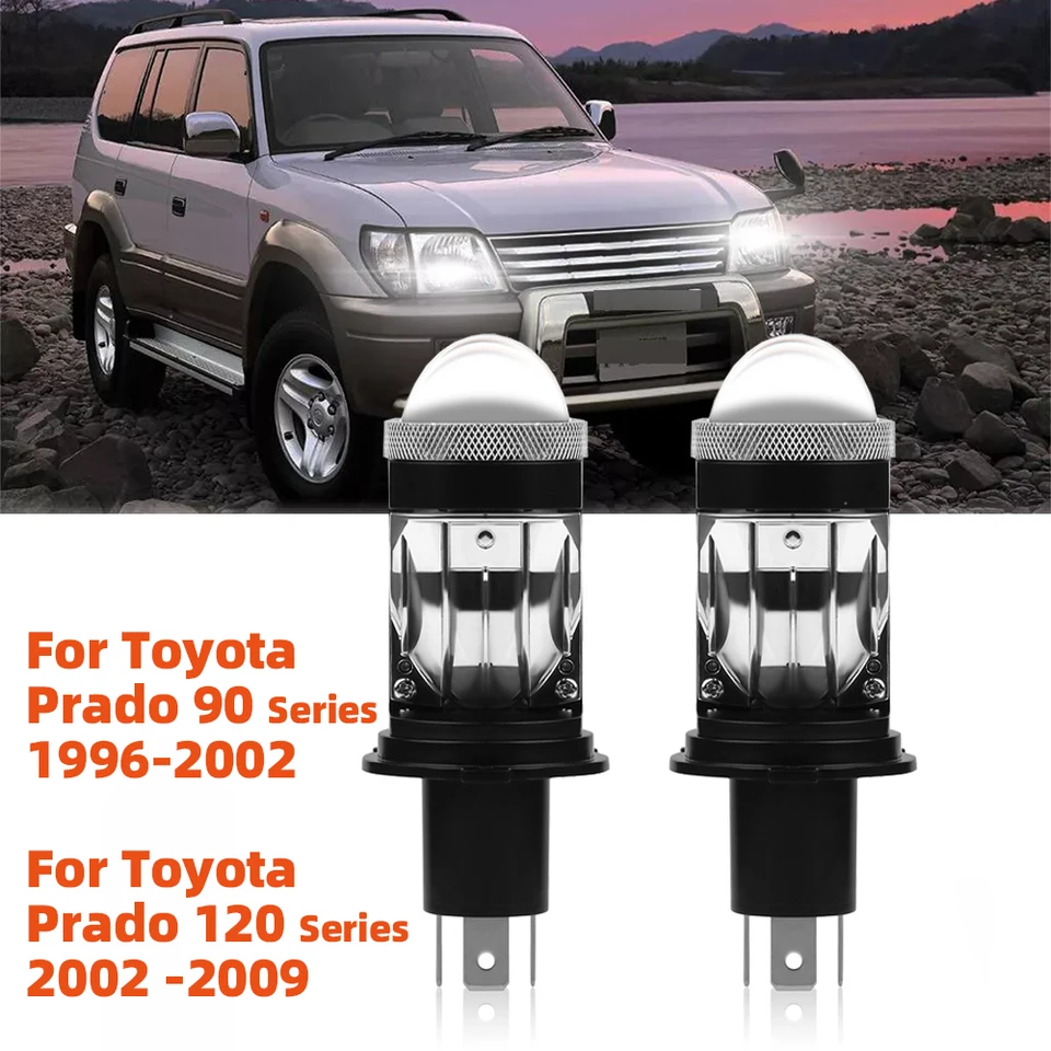 LEDヘッドライト H4 9003 30000lm 12V プラド用