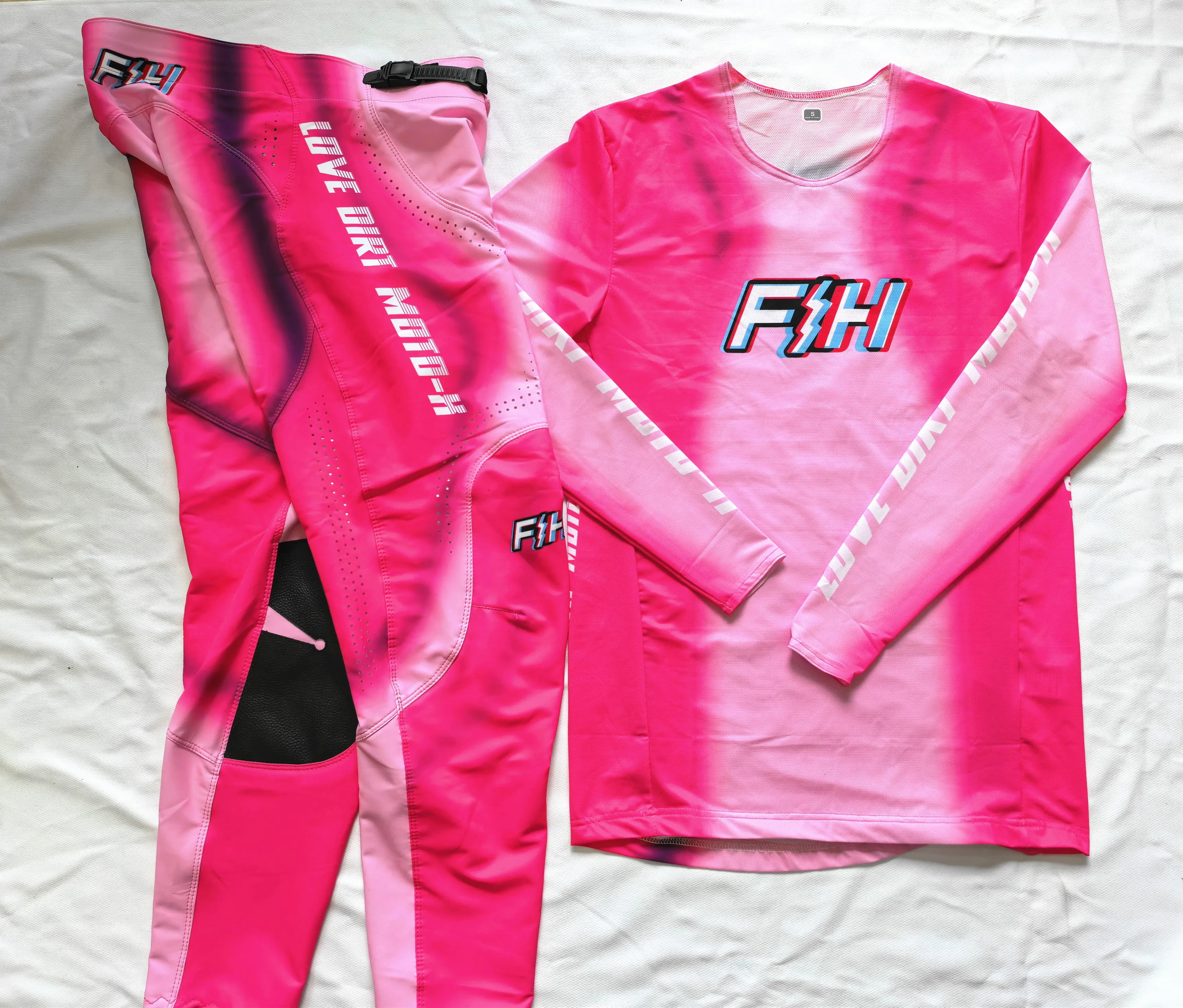 2025 FH الوردي موتوكروس مجموعة - مراجعة Motorcycle Gear White وسعره
