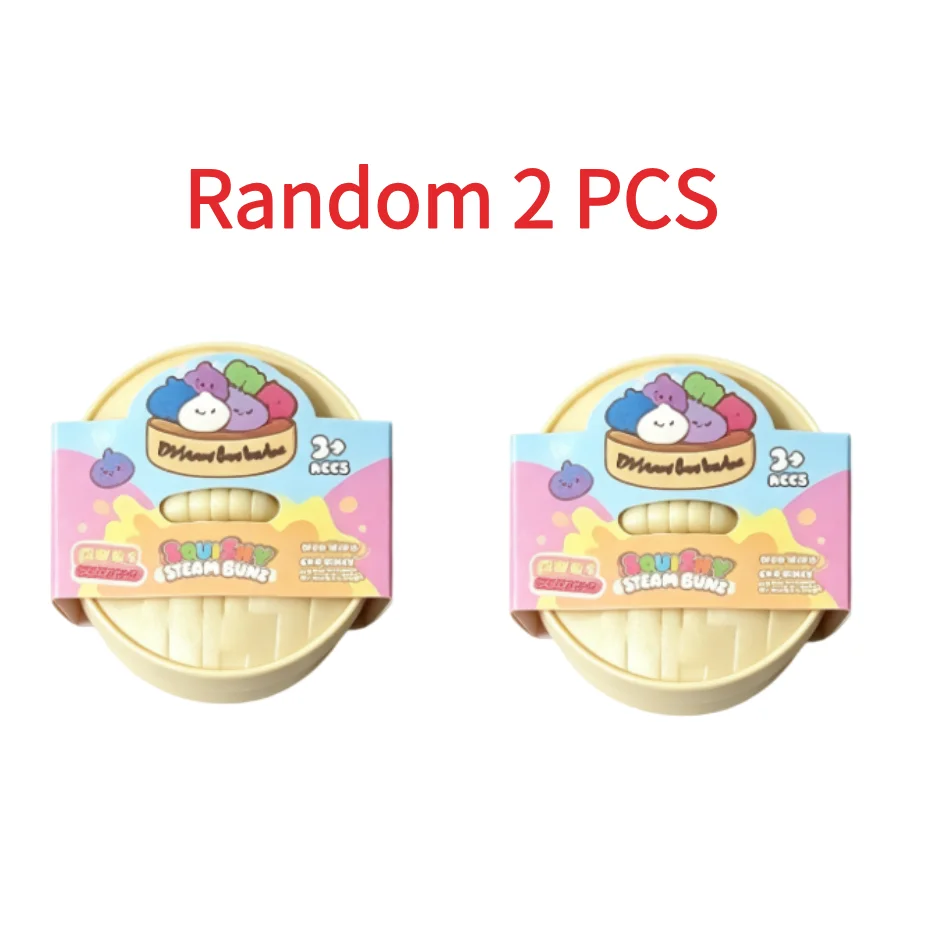 Blind Box Bunte Simulierte Knödel-Squishies zur Entspannung, Angstlinderung, Stressabbau und Stimmungsverbesserung, Rebound-Quetschspielzeug