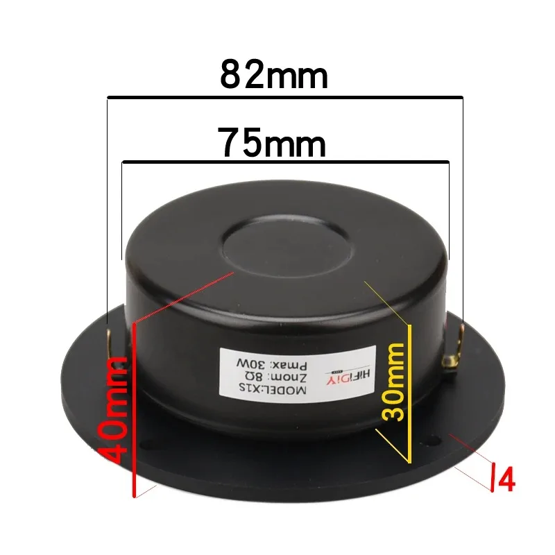 

Speaker DIY Fever HIFI Audio 4 Inch Silk Film Tweeter Unit Classic Aluminum X1S Series Q1