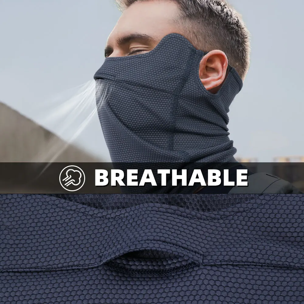 Schnell trocknender Bandana-Schlauchschal, Sommer, kühl, Sonnenschutz, Gesichtsmaske, Halsmanschette, Abdeckung für Sport, Radfahren, Wandern, Camping, Laufen – Detail 2