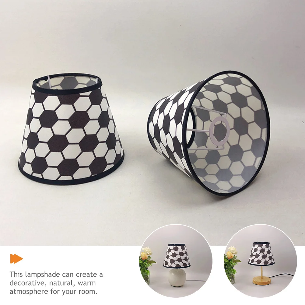 

Drum Lampshade Small E14 Cloth Light Cover for Ceiling Bedroom Study Home Decor Soccer Style Indoor Lamp Shade