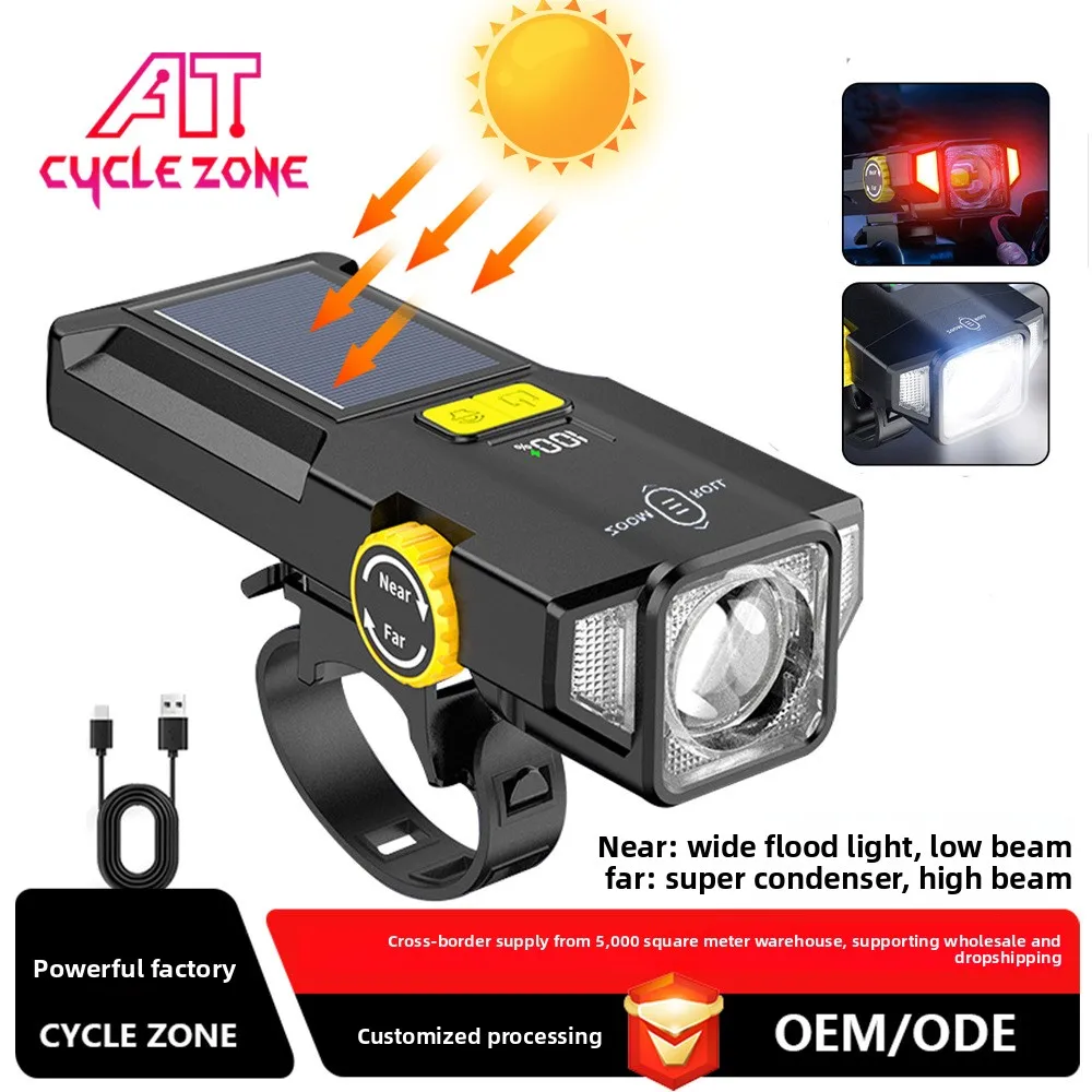 T6 LED USB 충전식 자전거 라이트 - 사이클링 액세서리용 하이빔 전면 헤드라이트 토치