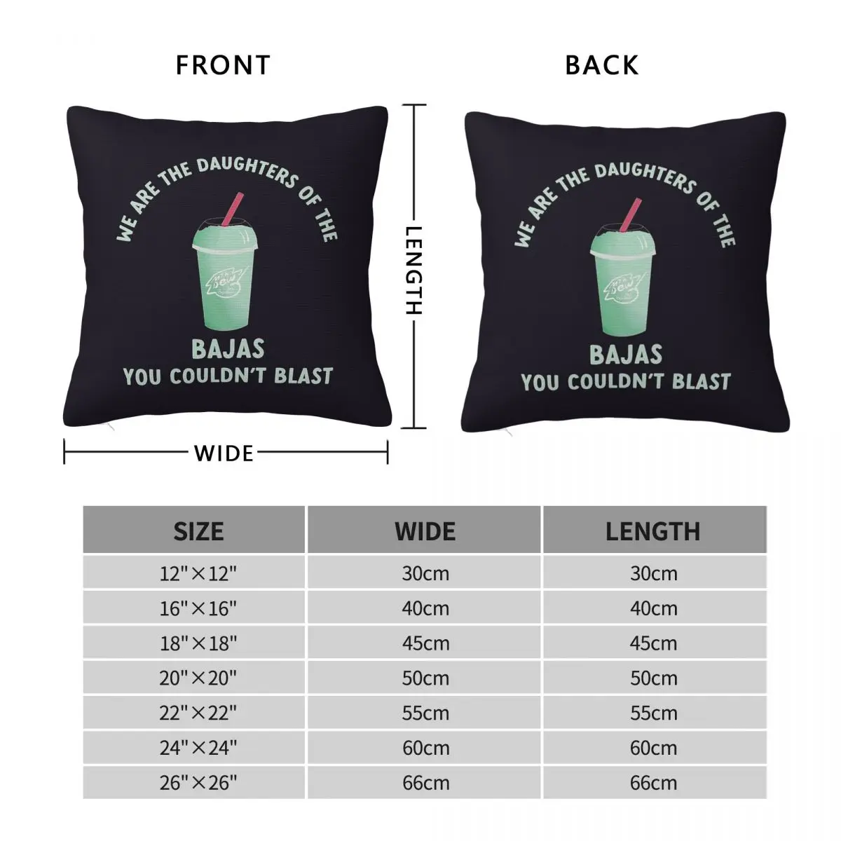 Mountain Dew Baja Blast Pillowcase Polyester Linen Velvet Creative Zip Decor Pillow Case Room Cushion Cover
