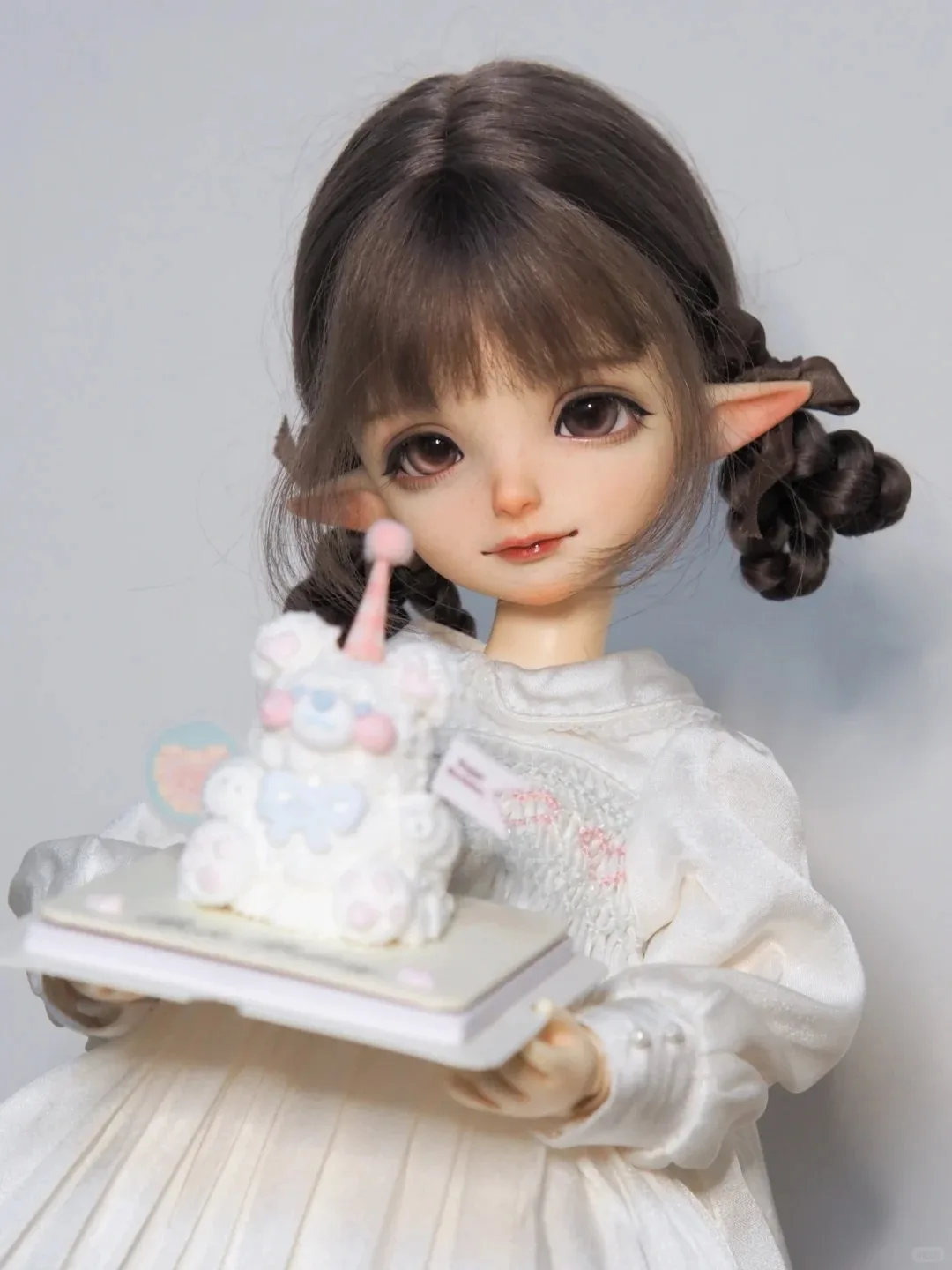 

Новая кукла BJD 1/6 Xiaoxue с ушками эльфа, милая девочка, коричневая кожа, высококачественная смоляная игрушка, новый подарок на день рождения, в наличии