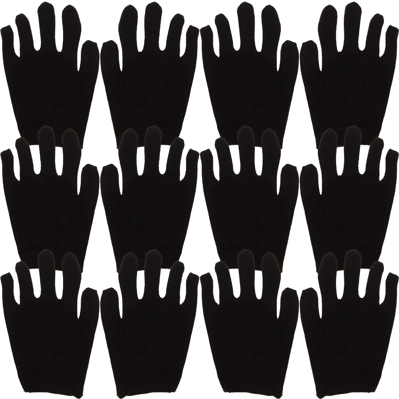 12Pairs Moisturizing Cotton Gloves Protective Lightweight Work Gloves for Gardening Industrial Cleaning Jewelry Inspection