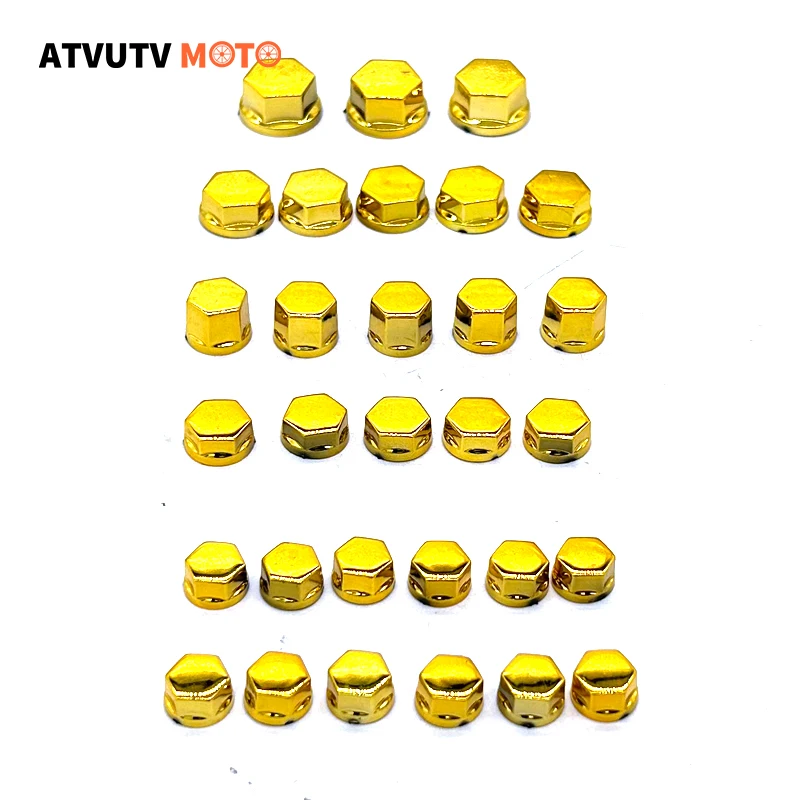 

30 шт. крышка головки модификации мотоцикла винт Декоративные Детали гайки Стайлинг крышка 14 мм 12 мм 10 мм 8 мм для скутеров электрических автомобилей