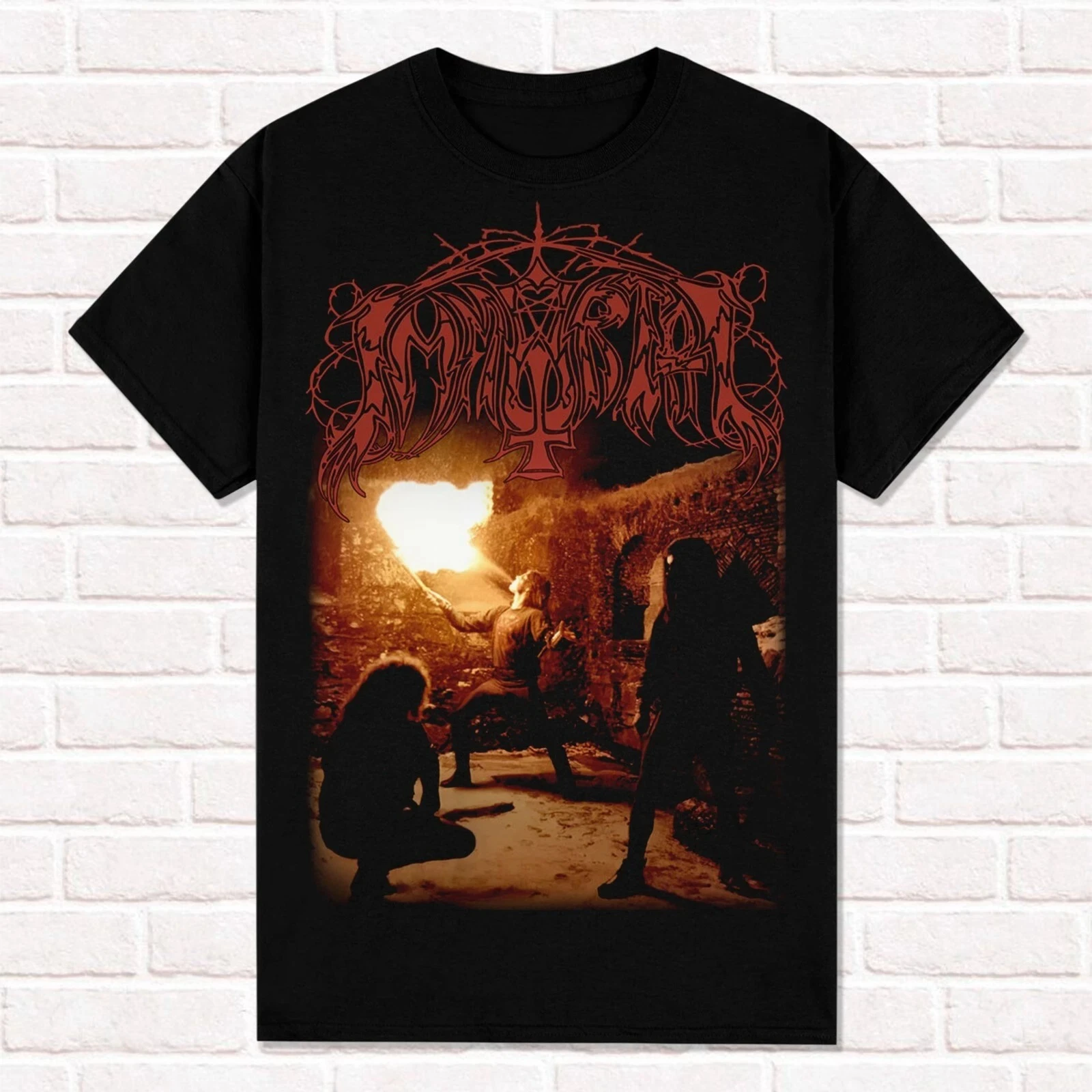

Immortal T-Shirt Diabolical Fullmoon Mysticism True Norwegian Black Metal Tees Tops Madam Cotton Short Sleeve High Street
