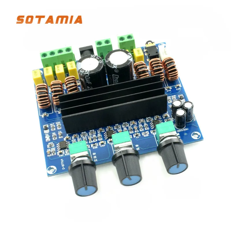 

SOTAMIA TPA3116D2 Subwoofer Amplifier Board 2.1 Channel Power Amplifiers Audio AMP 2*80W+100W Home Sound Theater DIY