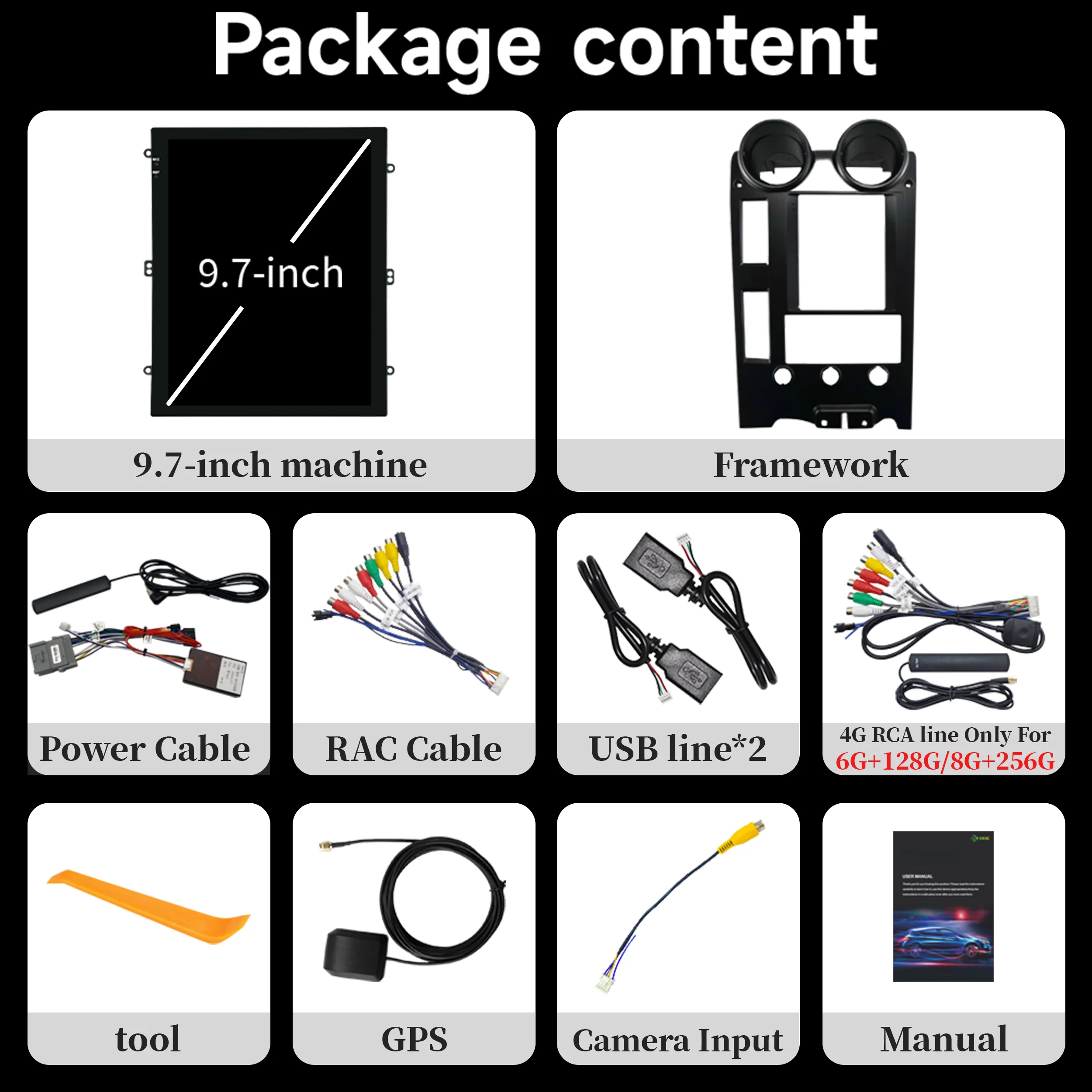 

9.7inch Android 15 For Hummer H2 2002-2007 Car Radio Multimedia Navigation 4G GPS Wireless Carplay Screen Stereo