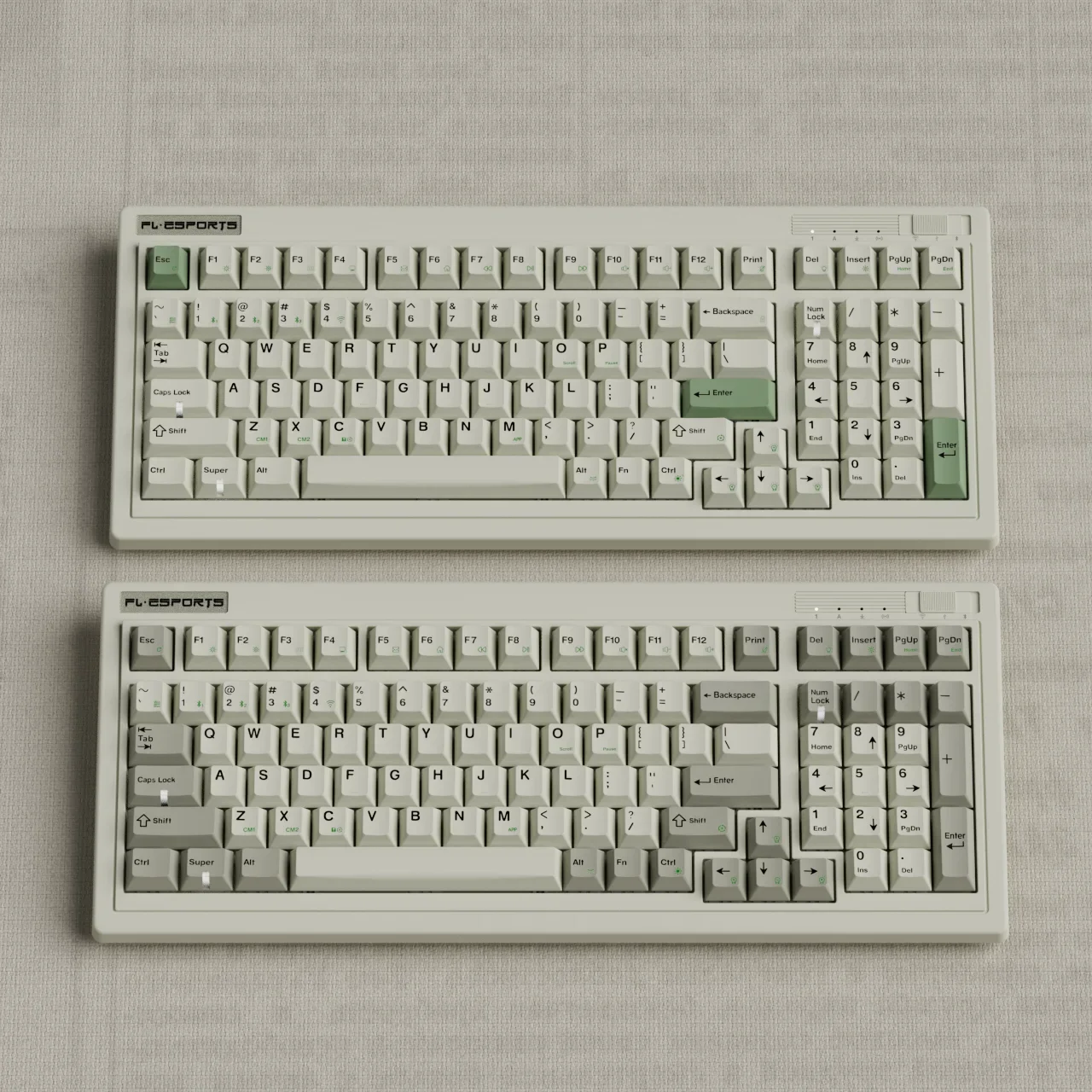 

FL ESPORTS OG98 Retro Gaming Mechanical Keyboard NXP 98 PBT Dye-sublimation Keycaps Wired Bluetooth 2.4G Wireless Keyboard