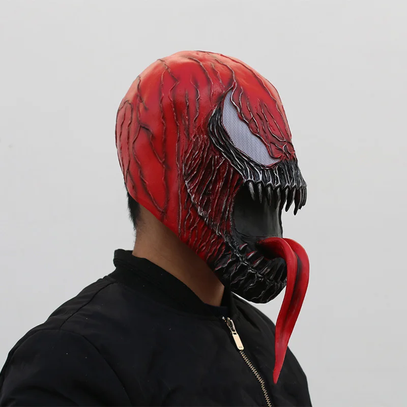 Venom Mask Halloween Dark Cosplay Superhero Venom Latex Horror Mask Halloween Mask COS Peripheral Props