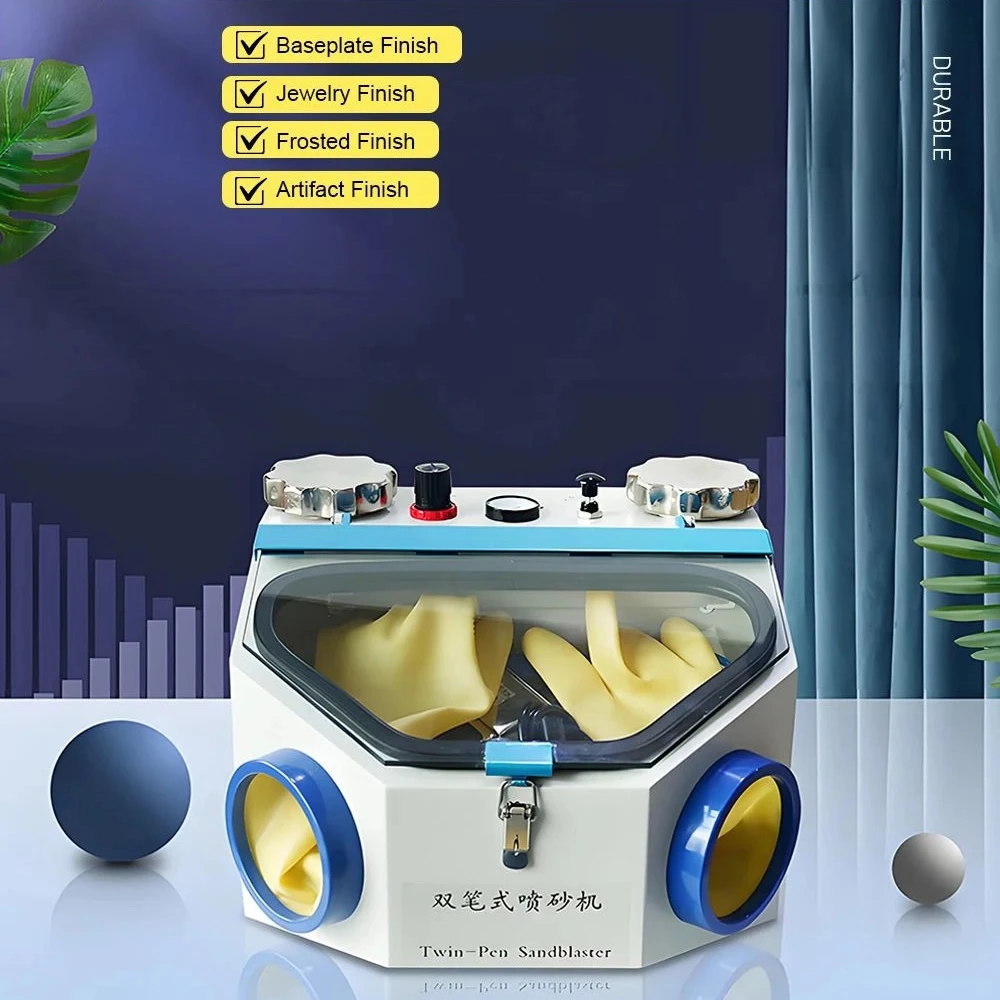 

JG-218 Sandblaster with Two Pens, Perfect for Small Parts Rust Removal, Oxide Cleaning & Surface Sanding