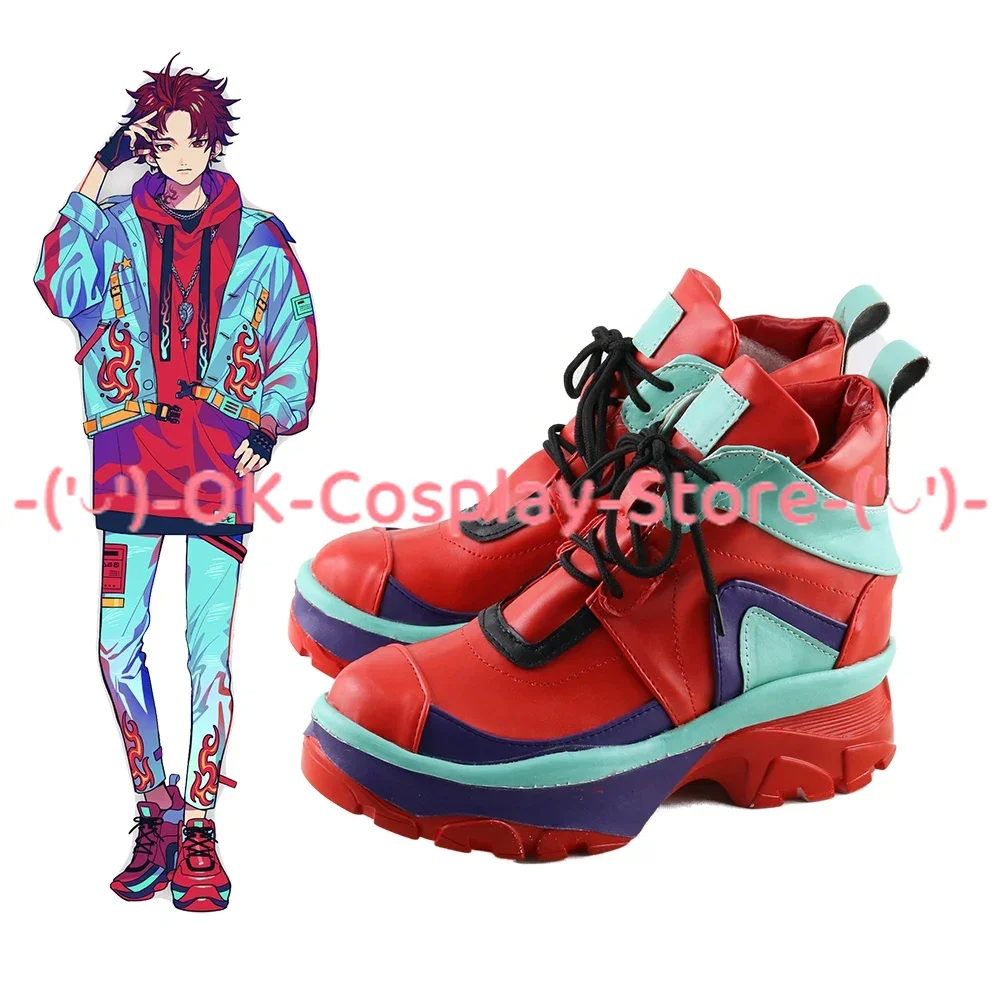 Sugasano Allen Cosplay Shoes Game Paradox Live Boots Halloween Carnival Cosplay Prop Custom Made