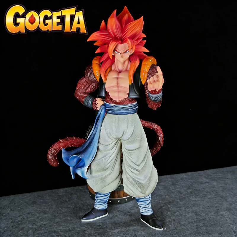 

31cm Dragon Ball Figure YS Super Saiyan 4 Gogeta Action Figure PVC Anime Model Replaceable Hands Statue Boy Toy Desk Decor Gift