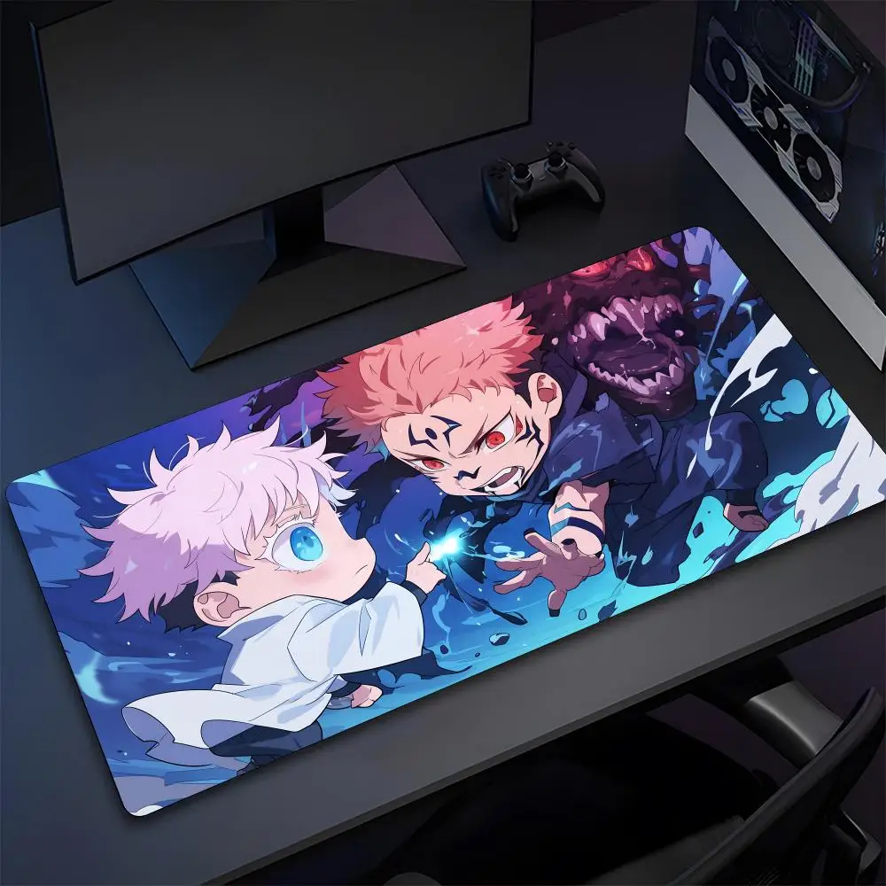 Imagem -06 - Jujutsu Kaisen Anime Mouse Pad Mouse Pad para Jogos de Computador com Borda Costurada Office Pads pc Extended Carpet Large Game Mats