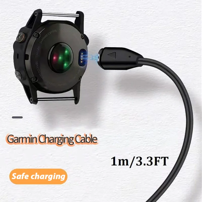 Câble de charge USB pour Garmin Fenix, chargeur S6, Vivoactive 3, Forerunner 945, 935, 245, 255, 1m, 3,3 pieds, 7, 7S, 7X, 6, 6S, 6X, 5, 5X, 5S Plus