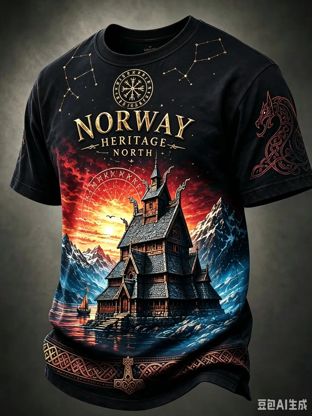Nordic Viking Twin Wolf warrior 3D Printed sport Quick-dry Breatha Men Plus-sizeT-Shirt Outdoor Street casual Parent-Child Cloth