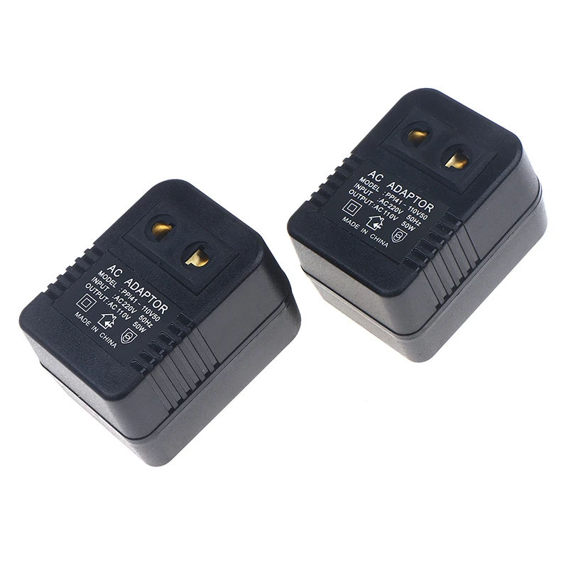 EU/US Plug Step Down Transformer Travel Adapter AC220V To 110V Or 110 To 220V Converter 50W Voltage Converter Regulator view 6