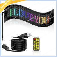 M01K LED Matrix Panel Programmable Flexible Screen IP65 Display Animation Message Scrolling Sign APP Control Cars Shop Bar