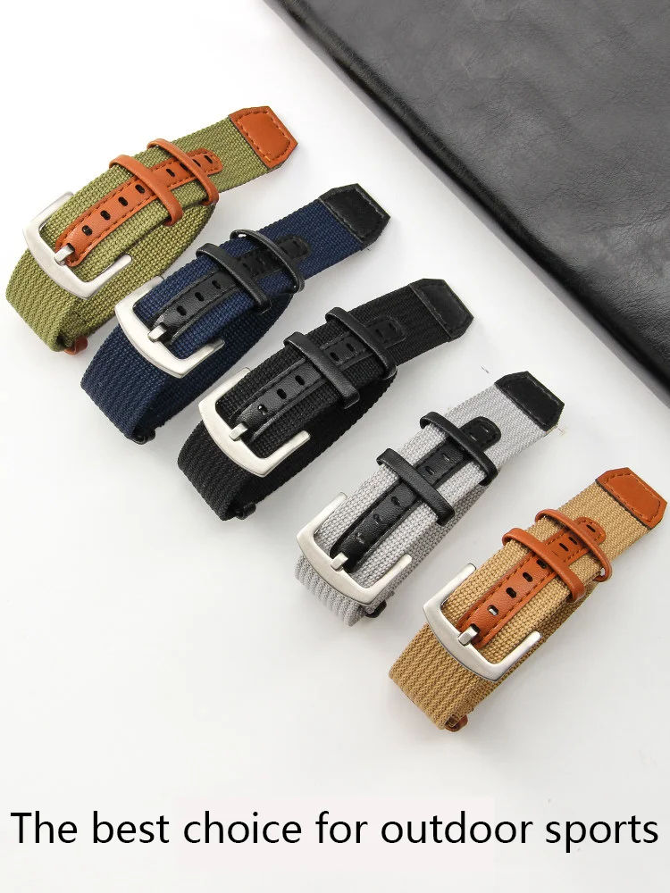 20mm 22mm Outdoor sports nylon braided one piece watch strap Waterproof and wear resistant Outdoor sports Watch accessories