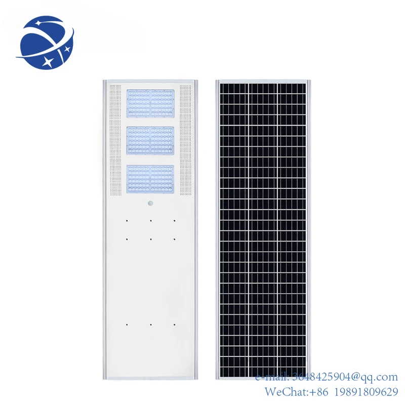 

YYHC 2021 New Design High Quality 100W Integrated Waterproof All in One Solar Led Street Light with Lithium battery