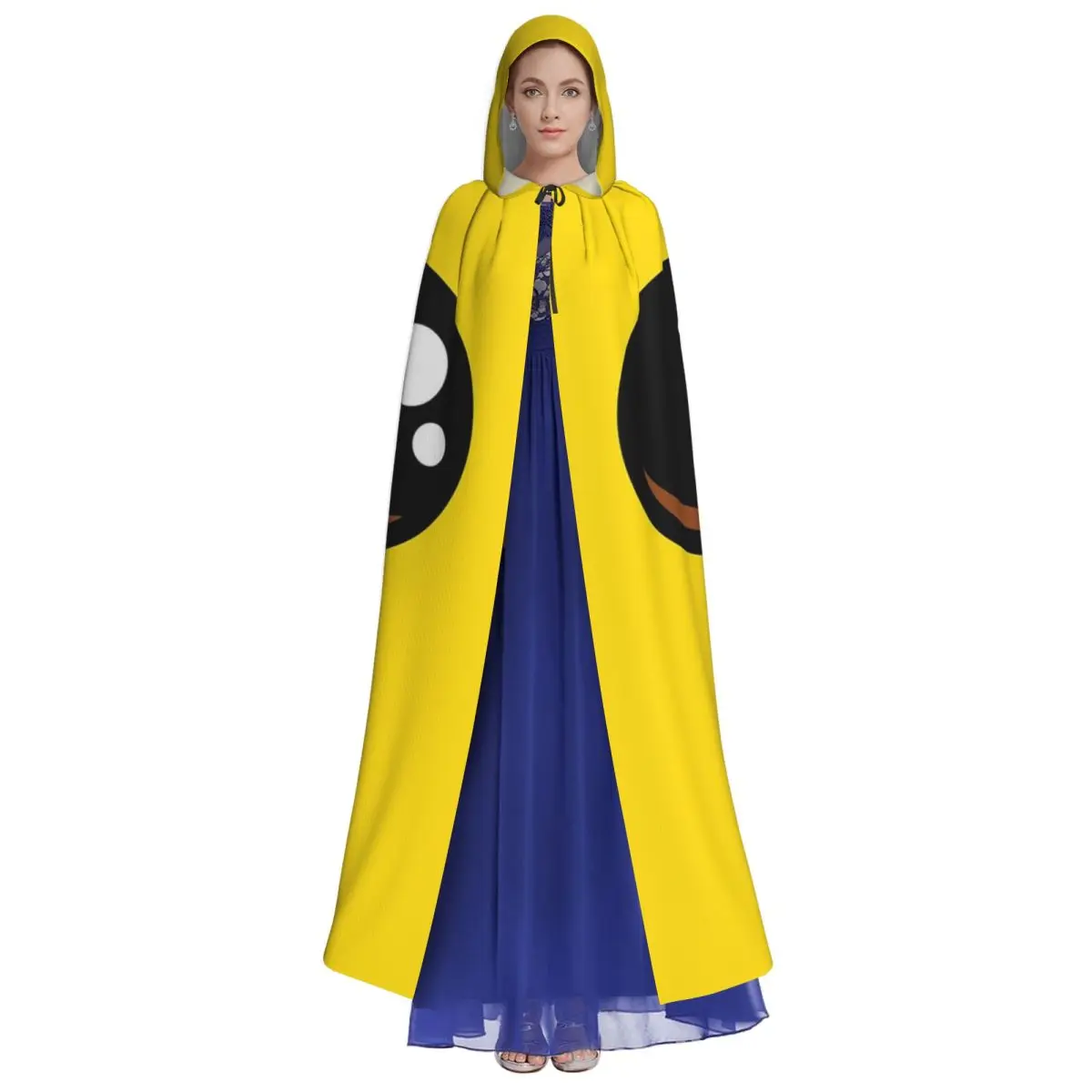 Banana Peely Battle Royale Character Long Hooded Cloak Witch Medieval Costume Cosplay Cape HalloweenVampire Adult Unisex view 3