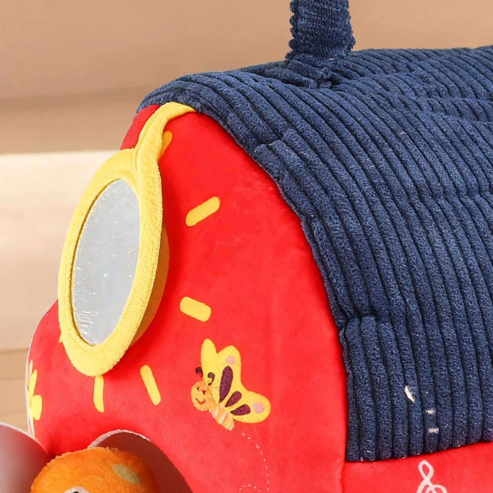 Giocattoli da fattoria di peluche Animali di peluche interattivi per lo sviluppo portatili morbidi Giocattoli sensoriali Fienile di peluche per ragazzi Ragazze Bambini Famiglia