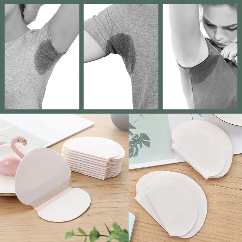 100-500Pcs Armpits Sweat Pad for Underarm Gasket Absorbing Sweat Pads Armpits Linings Disposable Anti Sweat Sticker Underarm Pad