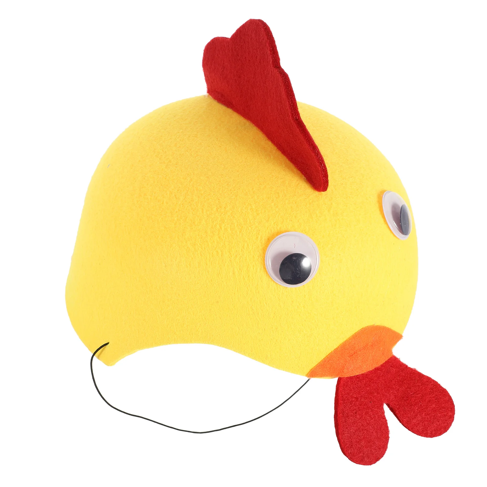 

Cartoon Animal Hat Kid Headwear Soft Felt Animal Party Cap Flexible Chain Belt for Party Carnival Birthday Performance