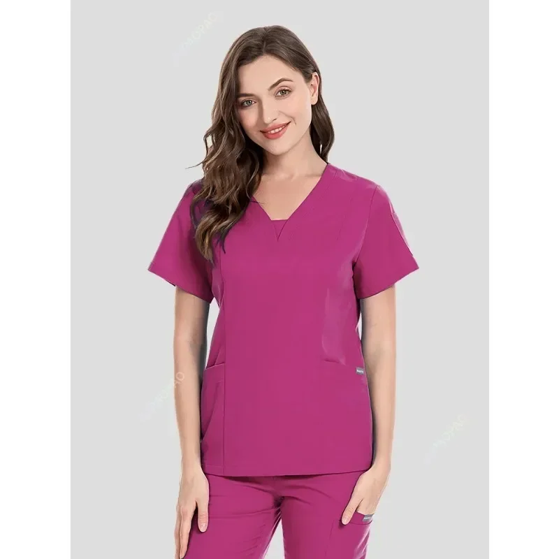 Women Scrubs Sets Nurse Accessories Medical Uniform Slim Fit Hospital Dental Clinical Workwear Clothing Surgical Overall Suits