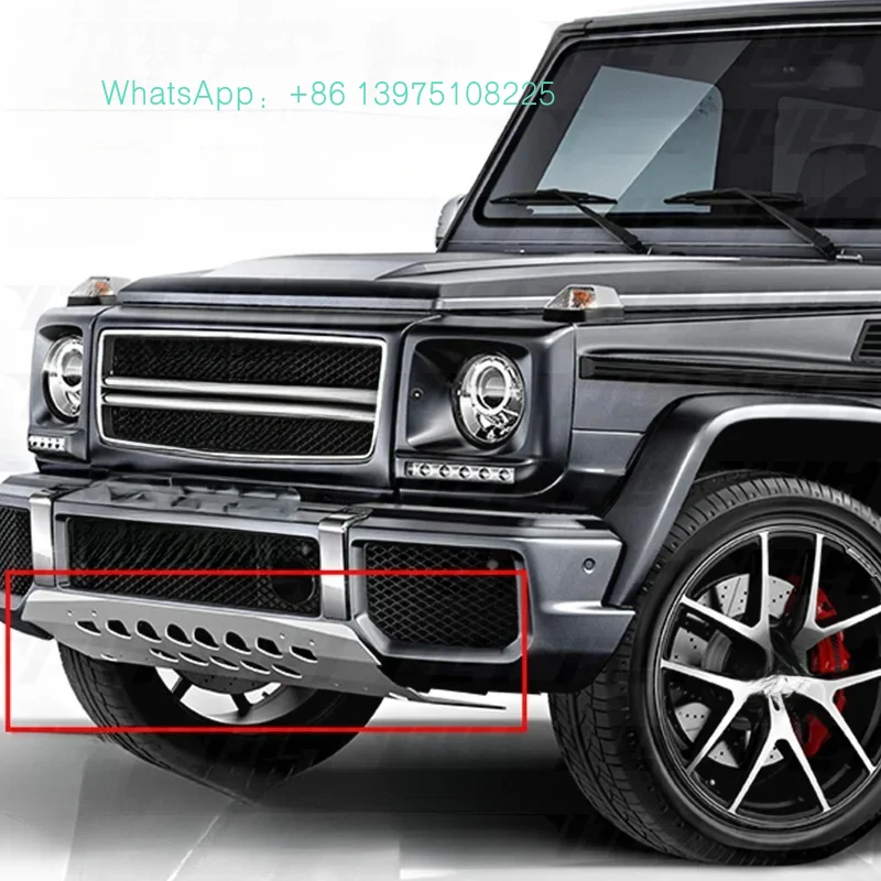 Stainless Steel Off-Road Bumper Kit G-Class W463 (1990–2016 Models) — G63 / G65 4x4 Widebody Front Skid Plate