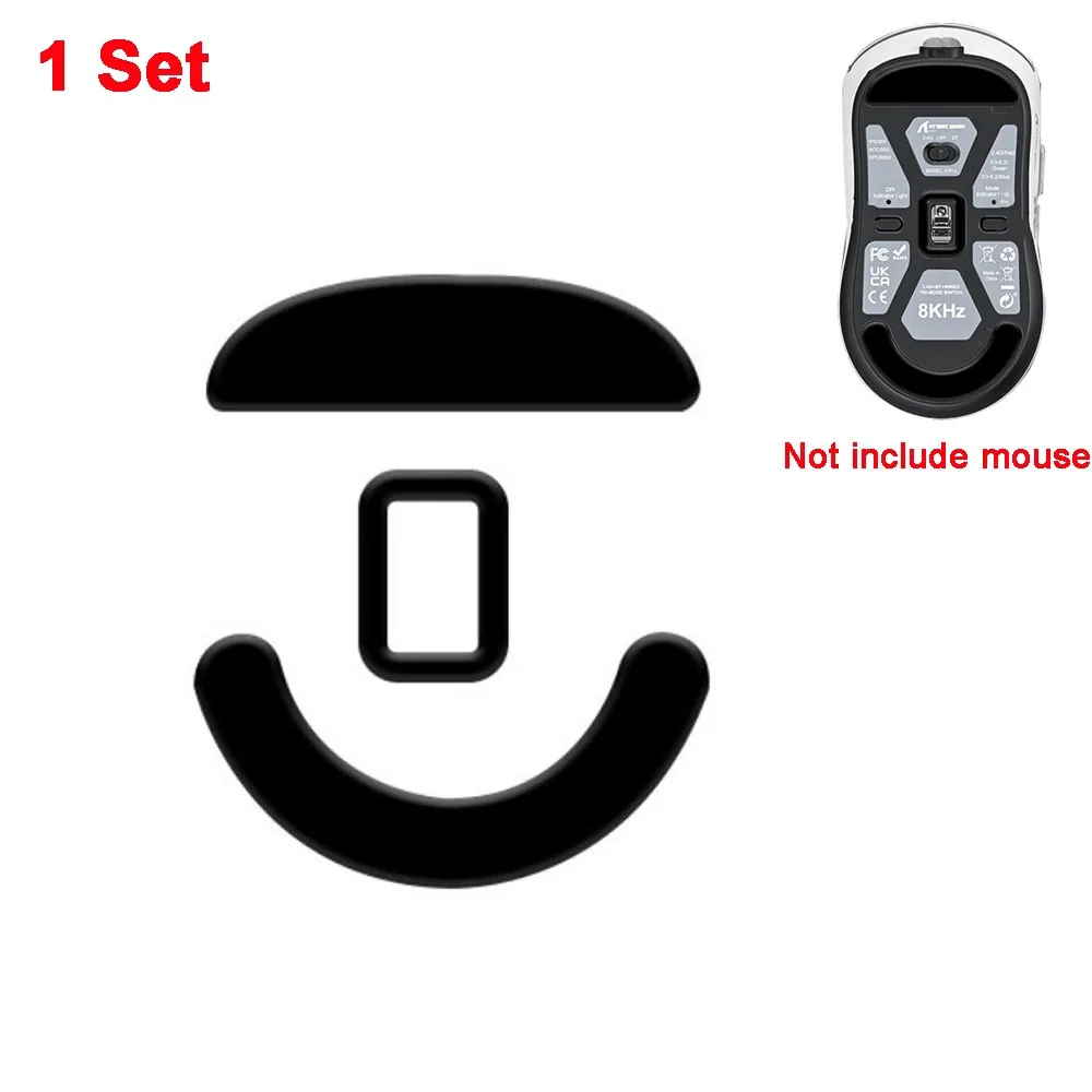 PTFE Mouse Foot Pads Wear-Resistant Ice Edition Replacement Foot Covers Smooth Mouse Feet Pad for ATTACK SHARK X3 PRO