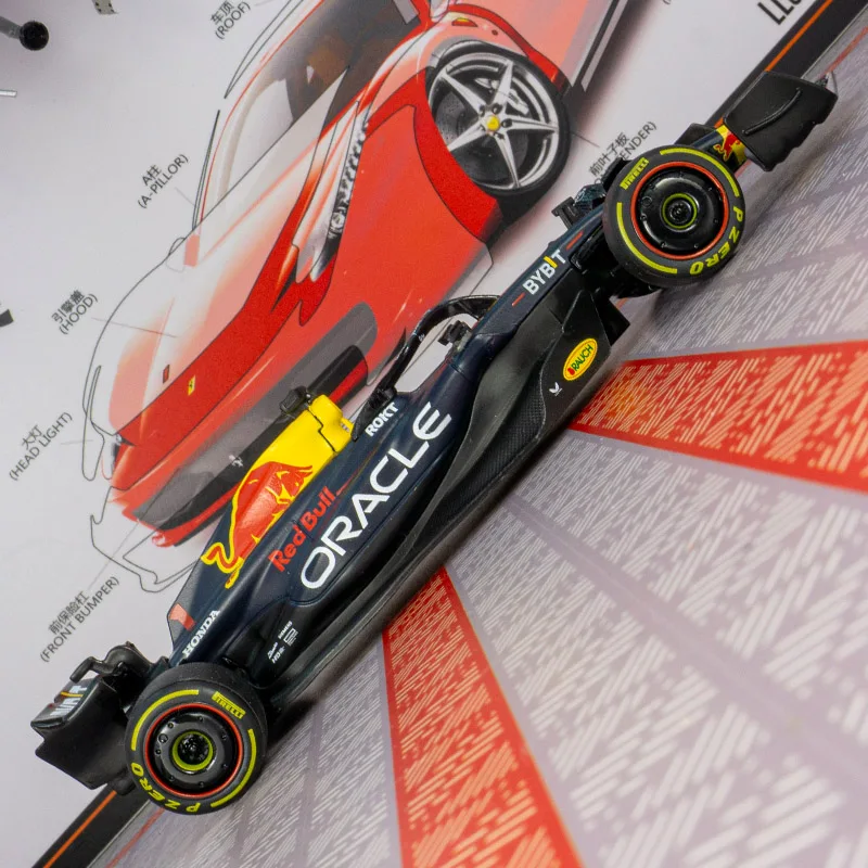 rastar 1:32 simulation Red Bull RB19 F1 Formula rally car alloy model rich details, fine workmanship, and good quality - view 5