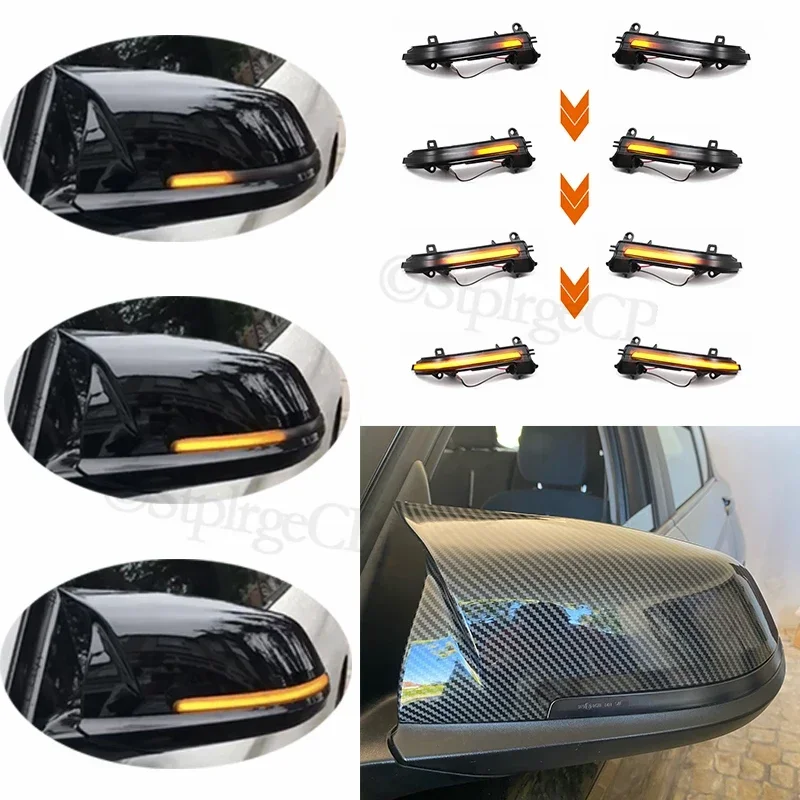 For BMW 1 2 3 4 Series F20 F21 F22 F23 F30 F31 F32 F33 F34 X1 E84 i3 LED Dynamic Turn Signal Side Mirror Sequential Light Lamp