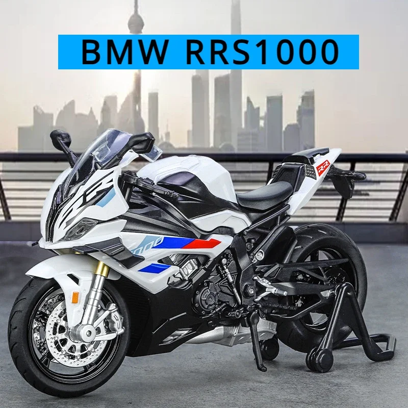 New 1:12 BMW RRS1000 Motorcycle Model Car Simulation Alloy Metal Toy Motorcycle Children's Toy Gift Collection