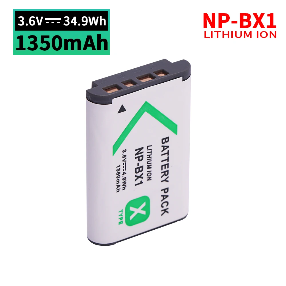 3.6V 1350mAh NP-BX1 Battery NPBX1 Rechargeable Batteries For Sony DSC RX1 RX100 M3 M2 RX1R WX300 HX50 PJ240E AS15 WX350 Camera