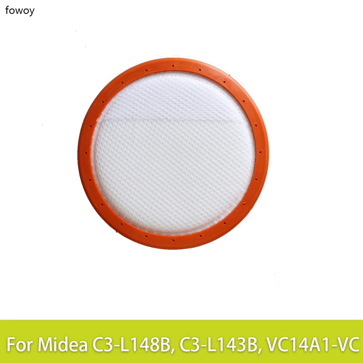 146mm/130mm washable round high-pressure filter mesh, cotton filter mesh, HEPA,  for Midea C3-L148B, C3-L143B, VC14A1-VC