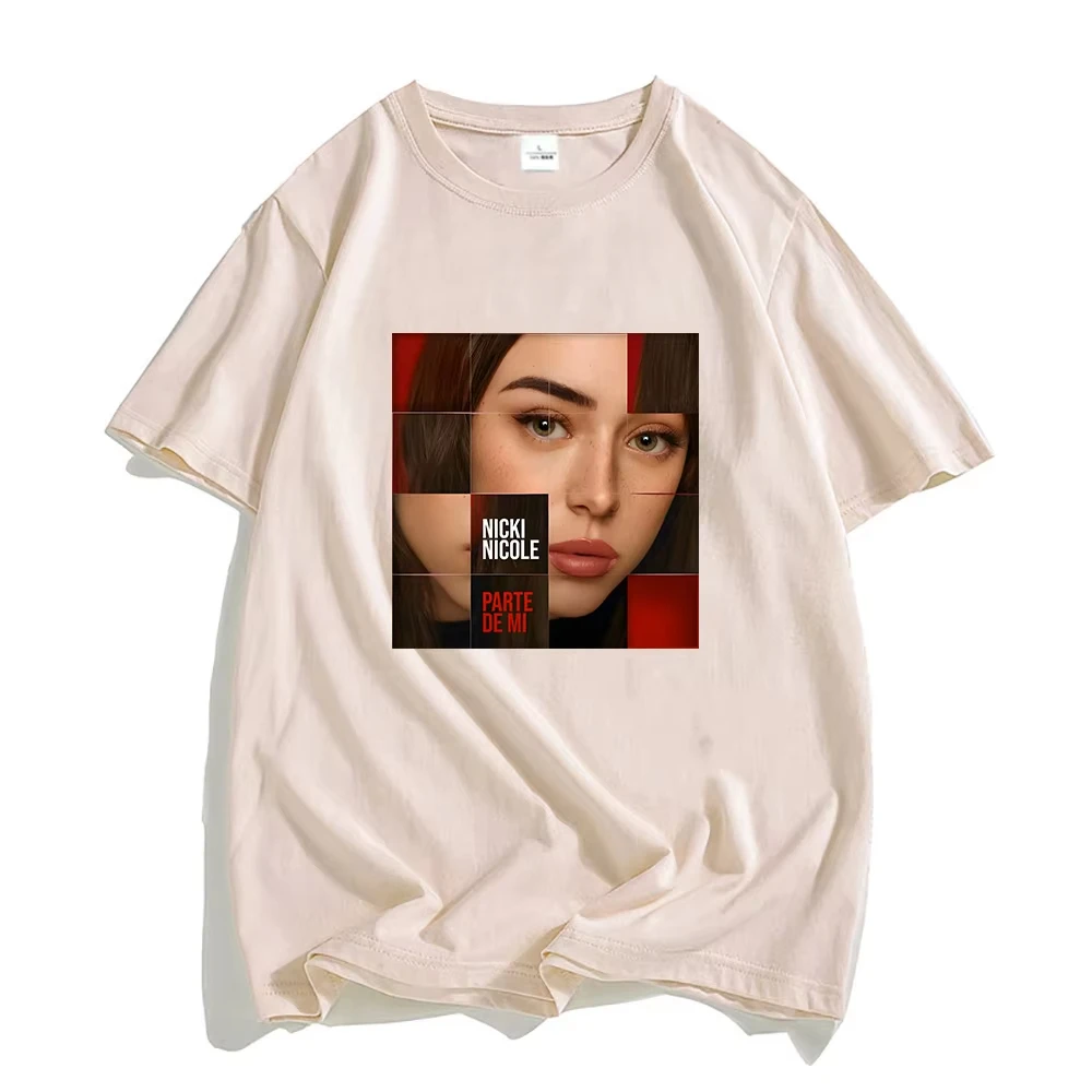 Singer Nicki Nicole Printing T-shirts Short SleeveWomen Tee-shirt Streetwear Hip Hop Graphic Tshirts Fashion Print