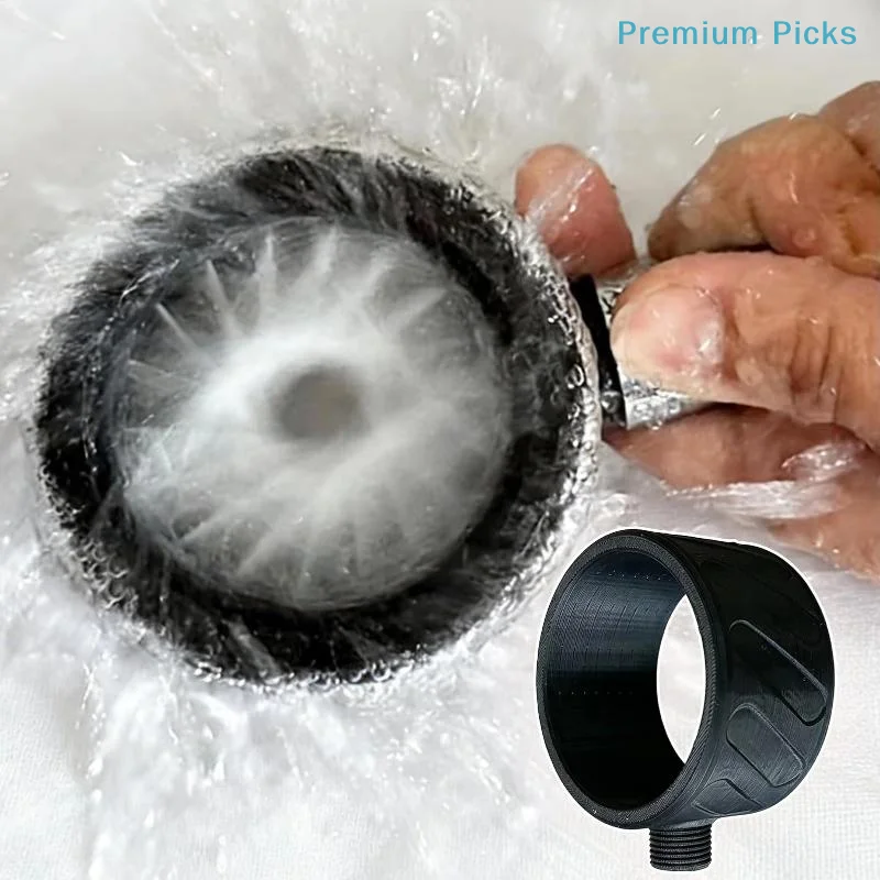 portableBathroom High Pressure Shower Head 1Pcs Spiral Nozzle for Men Home Bath Time Comfort