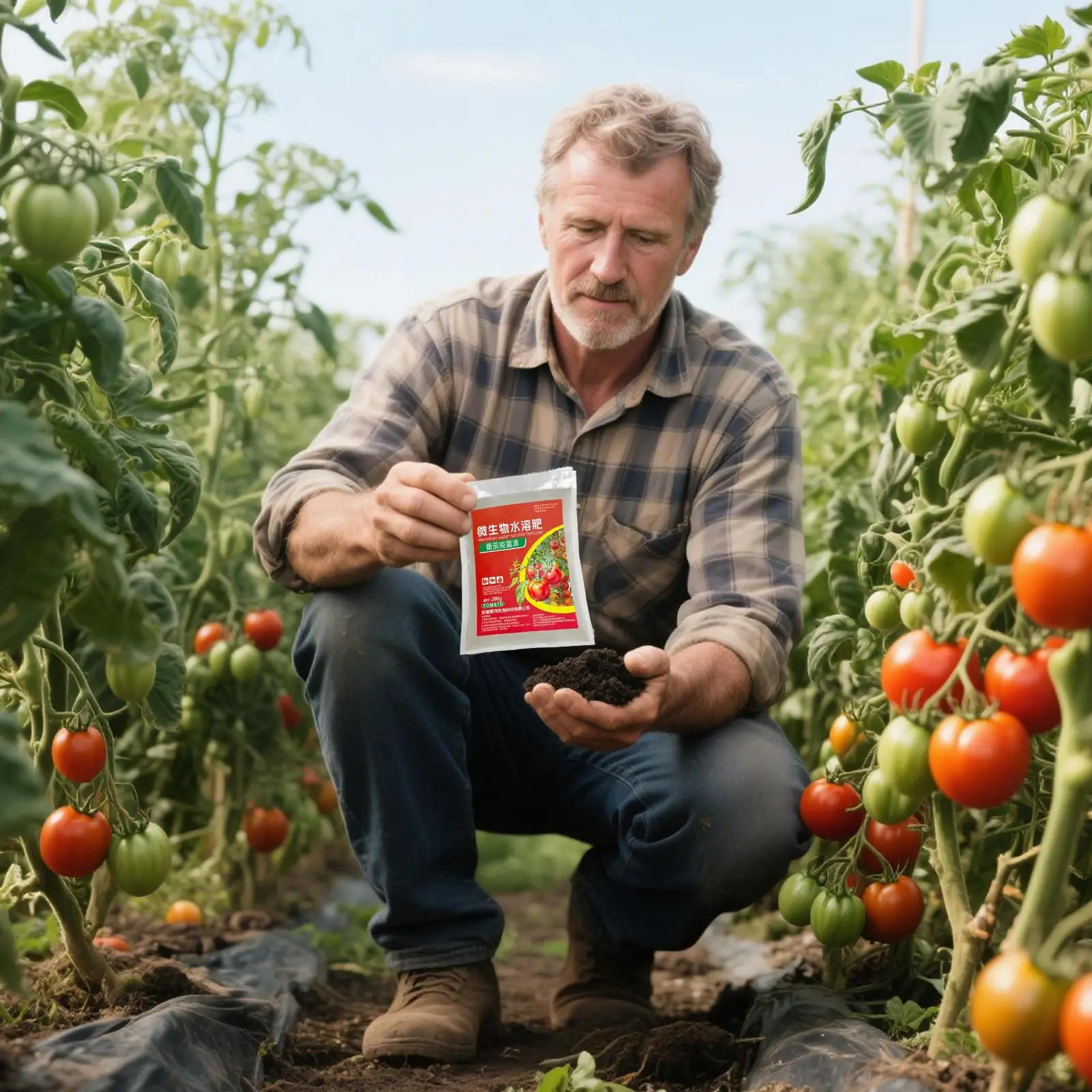 Водорастворимое удобрение с помидорами, профессиональное домашнее удобрение для овощей, непрерывное питательное средство для дома и улицы, эффективное питание Водорастворимое удобрение с помидорами, профессиональное домашнее удобрение для овощей, непрерывное питательное средство для дома и улицы, эффективное питание