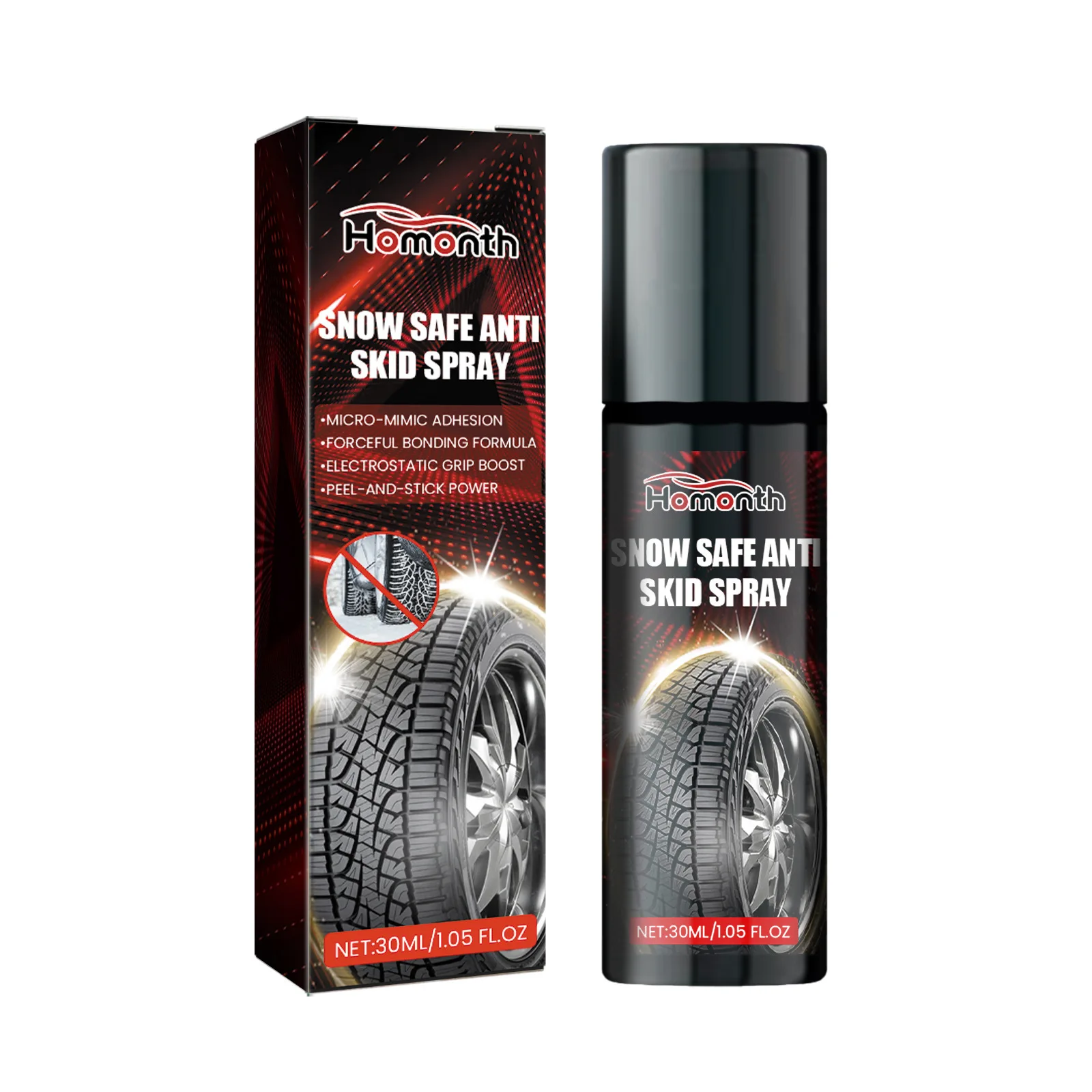 Car Tire Anti-skid Spray Winter Snow Car Tire Protection Care Anti-skid Agent for Most Cars Trucks SUVs Wheels Anti-slip